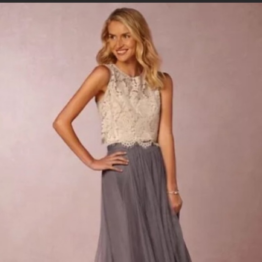 Jenny Yoo BHLDN Lace Top Small Cleo